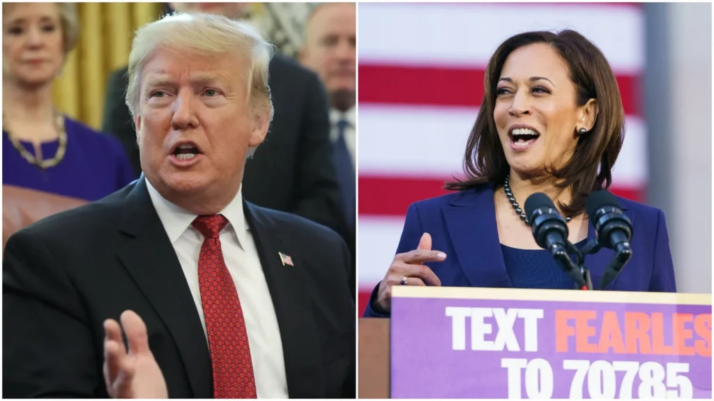 Harris and Trump